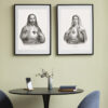 deux affiches coeur sacre de jesus