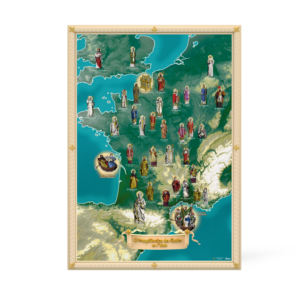 Carte de l’Évangélisation des Gaules – Grand format